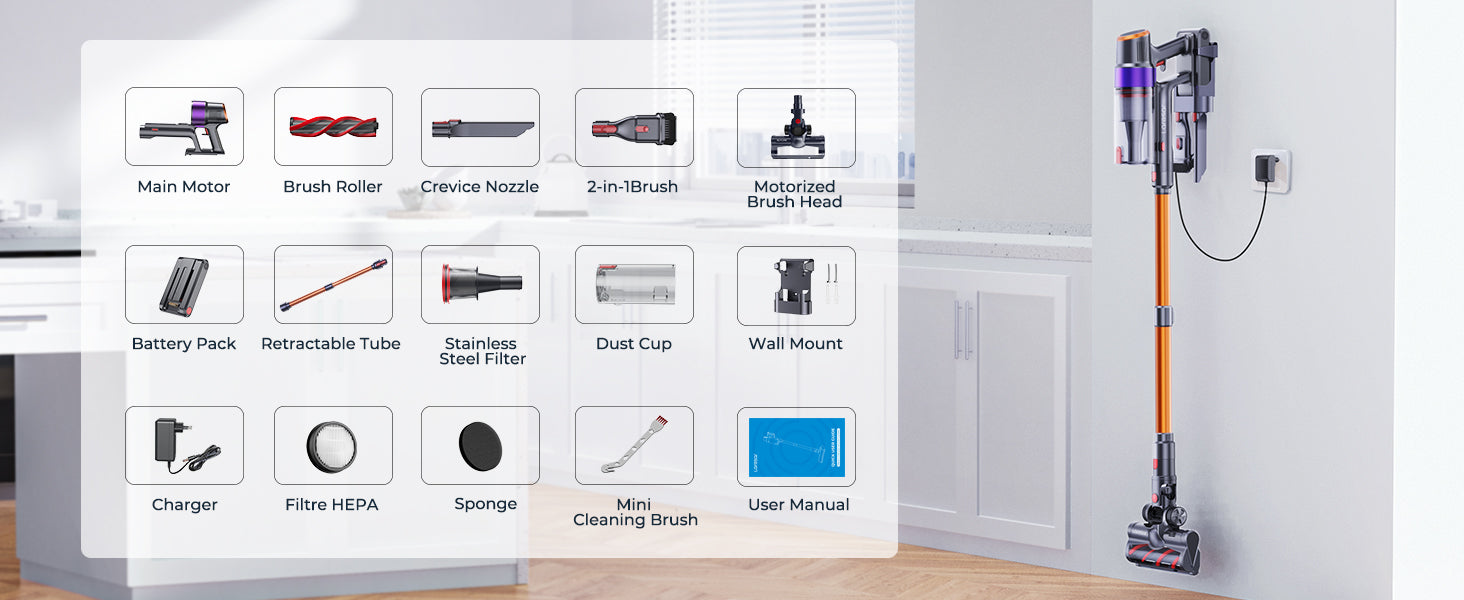 Laresar Elite 8 Cordless Stick Vacuum